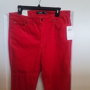 Ralph Lauren Women's Red Corduroy